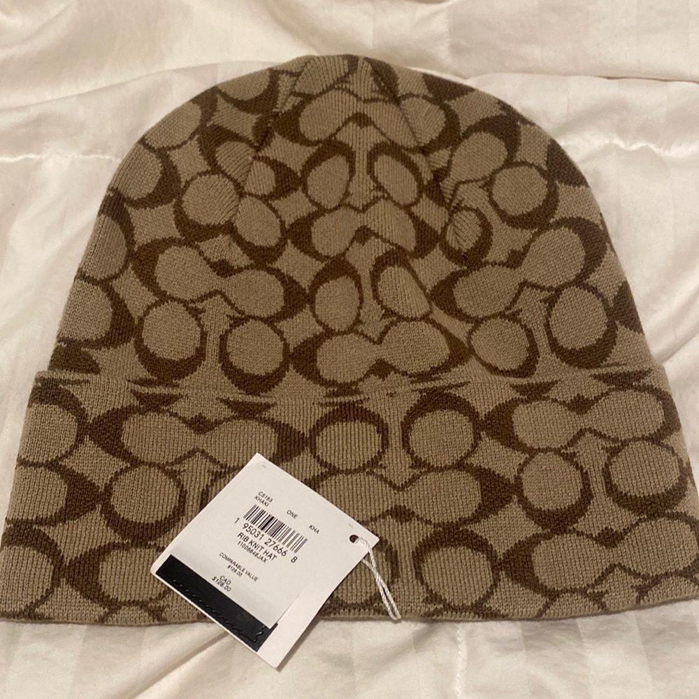 NEW** Coach Rib Knit Hat